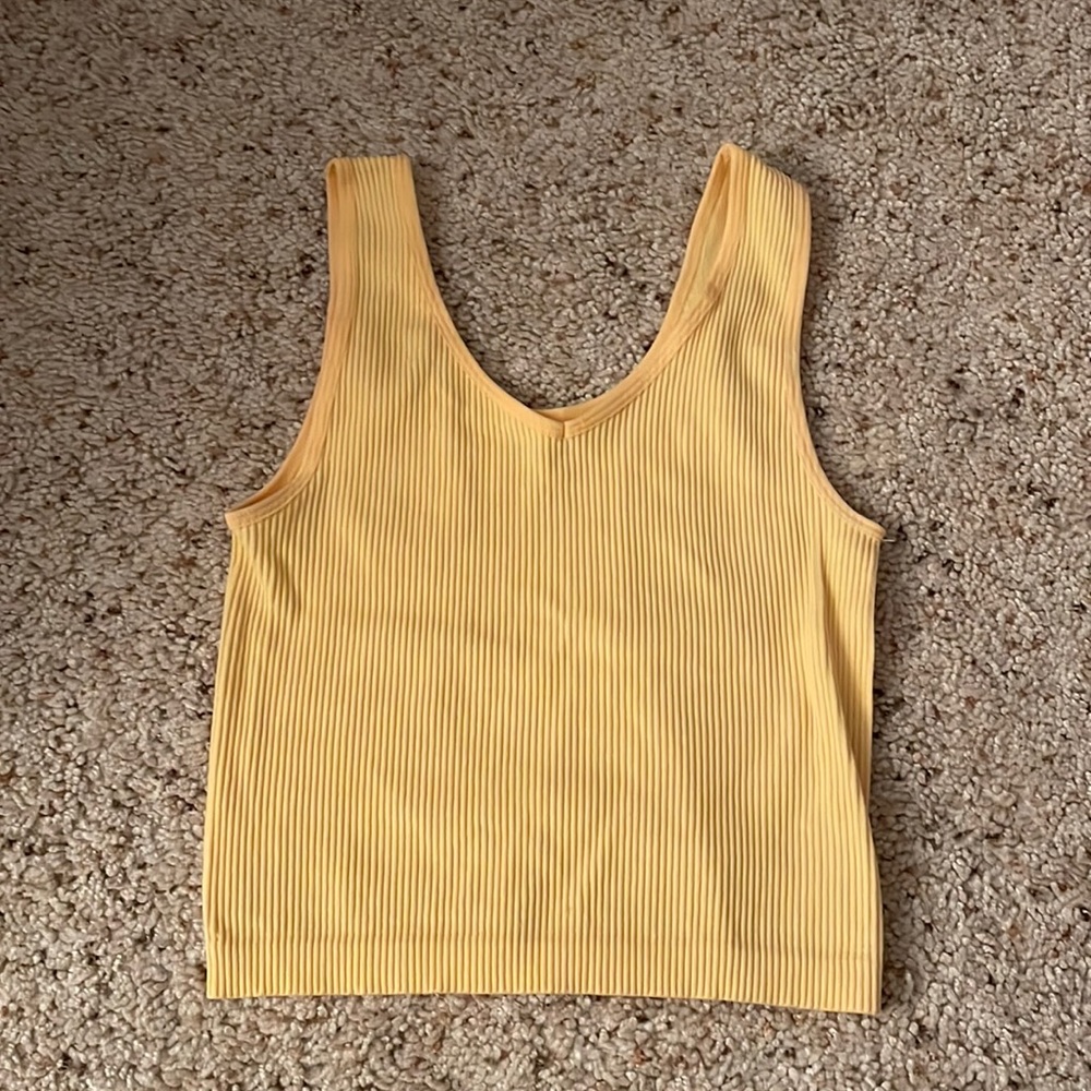 Yellow Crop Top/Tank Top
